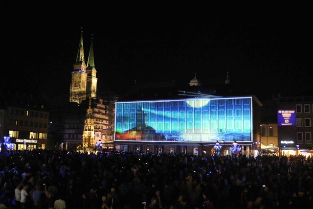 Blaue Nacht 2018 in Nürnberg. | Foto: Udo Dreier