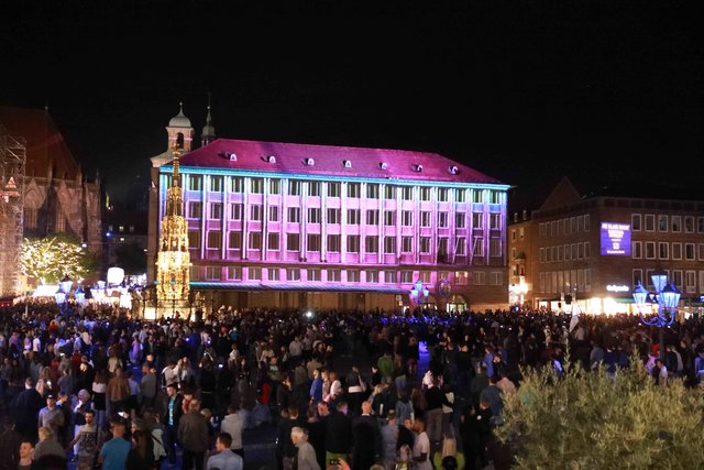 Blaue Nacht in Nürnberg 2018. | Foto: Udo Dreier