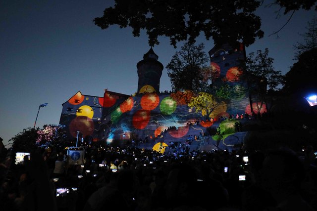 Blaue Nacht 2018 in Nürnberg. | Foto: Udo Dreier
