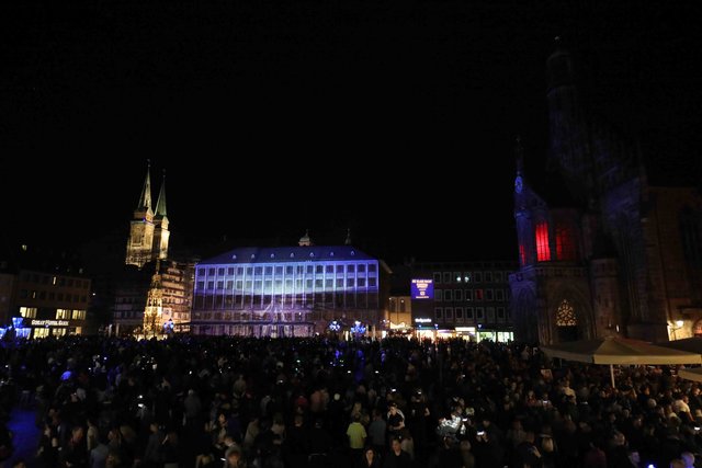 Blaue Nacht 2018 in Nürnberg. | Foto: Udo Dreier