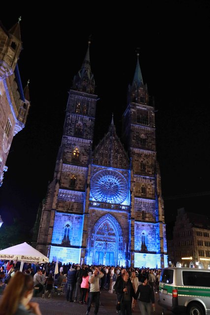 Blaue Nacht in Nürnberg 2018. | Foto: Udo Dreier