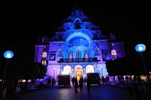 Blaue Nacht in Nürnberg 2018. | Foto: Udo Dreier