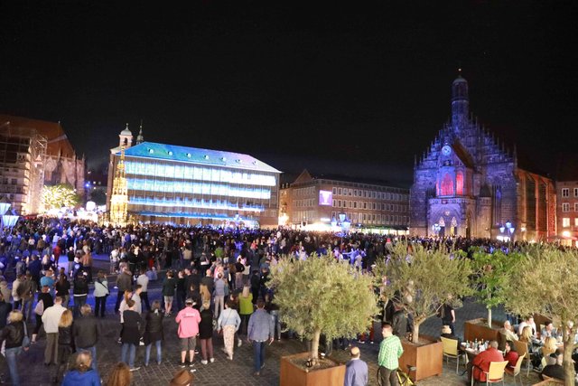 Blaue Nacht in Nürnberg 2018. | Foto: Udo Dreier