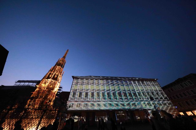 Blaue Nacht 2018 in Nürnberg. | Foto: Udo Dreier