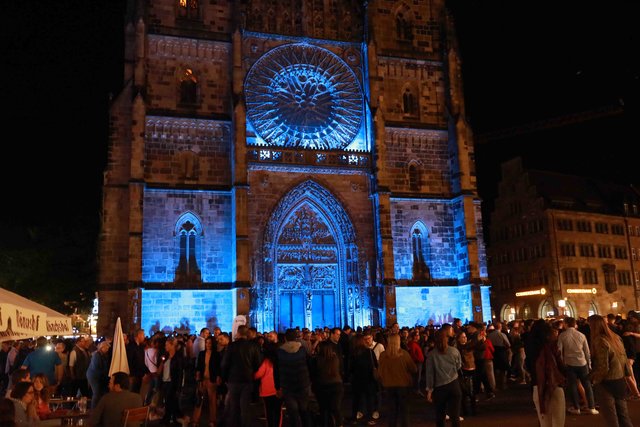 Blaue Nacht in Nürnberg 2018. | Foto: Udo Dreier