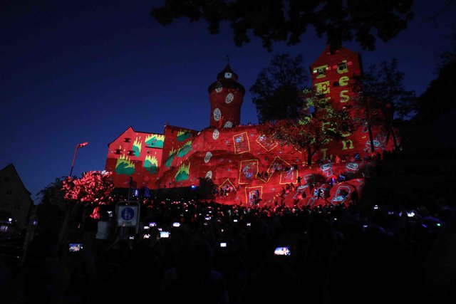 Blaue Nacht 2018 in Nürnberg. | Foto: Udo Dreier
