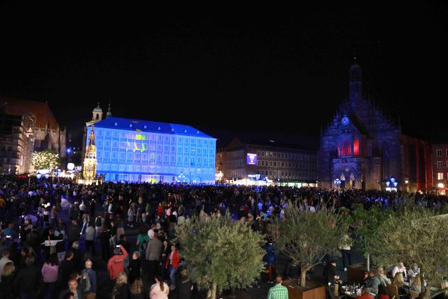 Blaue Nacht in Nürnberg 2018. | Foto: Udo Dreier
