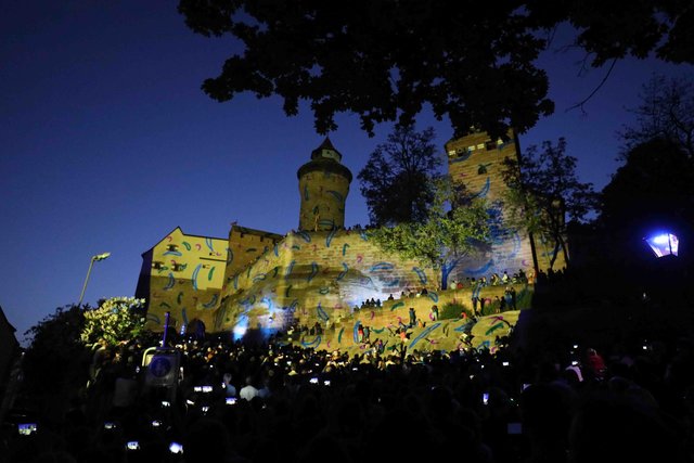 Blaue Nacht 2018 in Nürnberg. | Foto: Udo Dreier