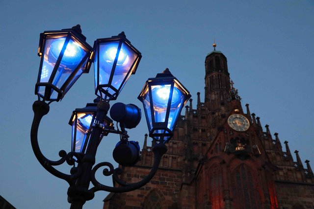 Blaue Nacht 2018 in Nürnberg. | Foto: Udo Dreier