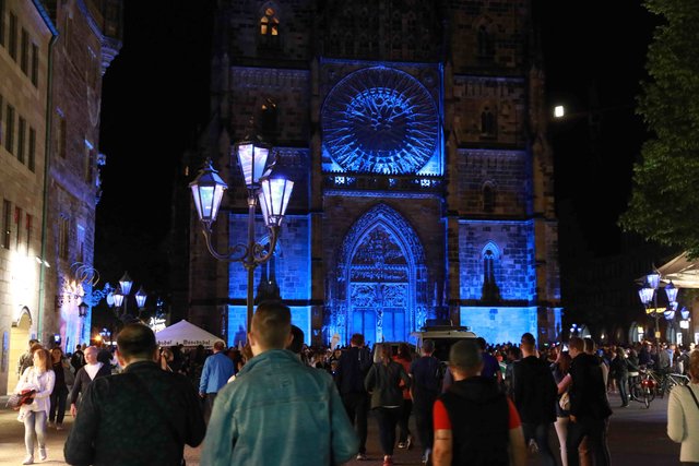 Blaue Nacht in Nürnberg 2018. | Foto: Udo Dreier
