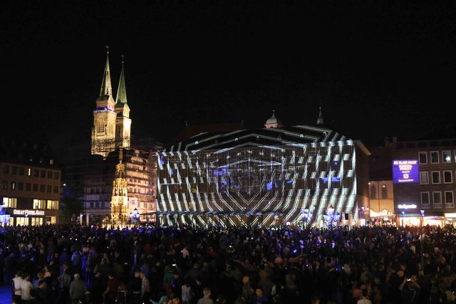 Blaue Nacht 2018 in Nürnberg. | Foto: Udo Dreier