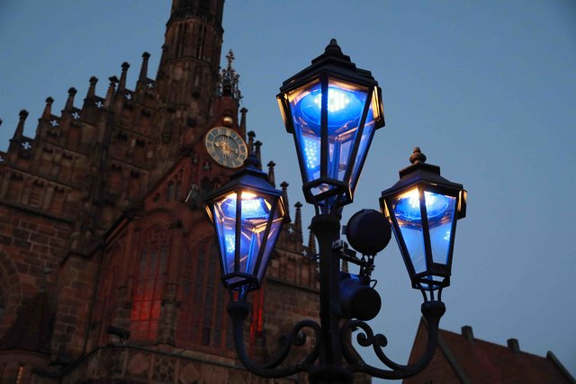 Blaue Nacht 2018 in Nürnberg. | Foto: Udo Dreier