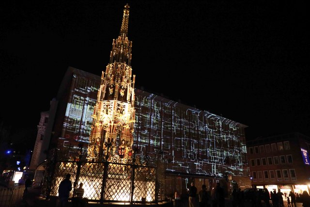Blaue Nacht in Nürnberg 2018. | Foto: Udo Dreier