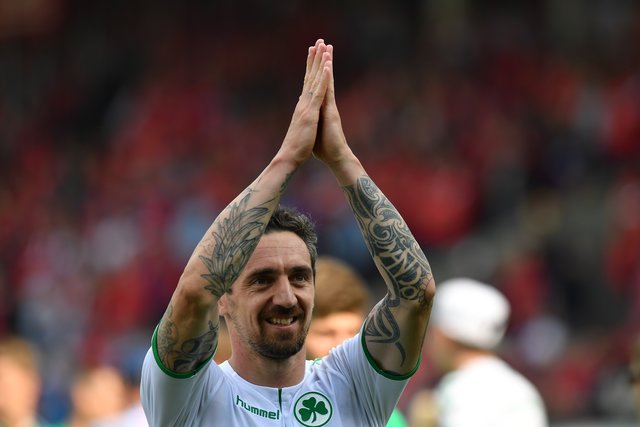 Roberto Hilbert überglücklich nach Spielende. | Foto: Wolfgang Zink