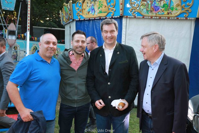 Erster öffentlicher Festzeltauftritt von Ministerpräsident Dr. Markus Söder in Nürnberg. | Foto: Udo Dreier