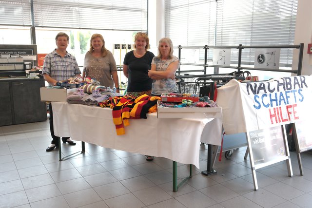 Mitarbeiterinnen der Nachbarschaftshilfe: v.l.n.r.: Marianne Schmidt /Vorsitzende), Roswitha Weiher, Andrea Fürst und Elfi Meier