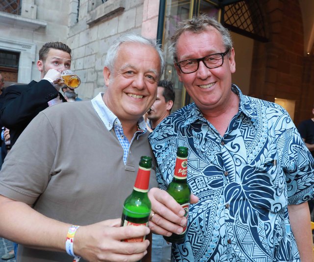 Gerald Kappler (Charivari 98.6, li.) und Henning Schulze (Funkhaus Nürnberg). | Foto: © Udo Dreier