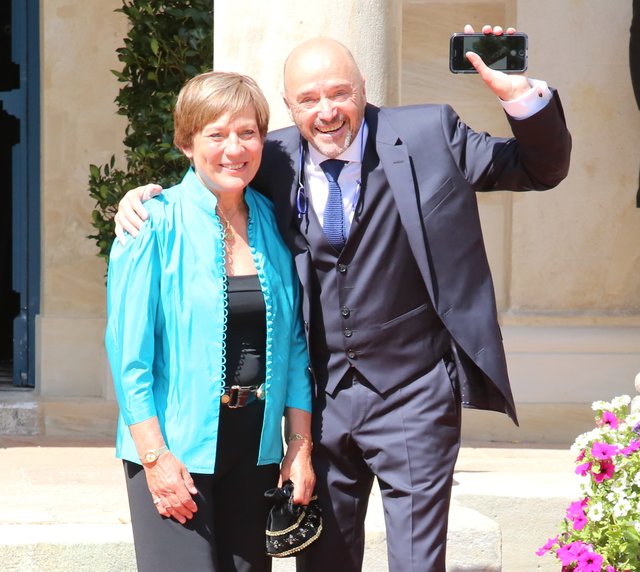 Gut gelaunt: Rosi Mittermeier und Christian Neureuther. | Foto: © J. Friedrich/M. Admave & P. Maskow