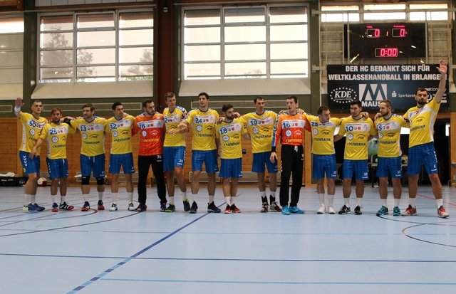(Foto: HJKrieg, Erlangen) - KS Kielce, 15-facher polnischer Meister und Champions League-Sieger begeisterte dei HC-Fans.