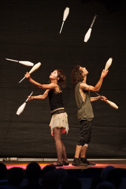 Das ZirkArt-Festival in Forchheim brachte Akrobatik und Jonglage in den öffentlichen Raum.