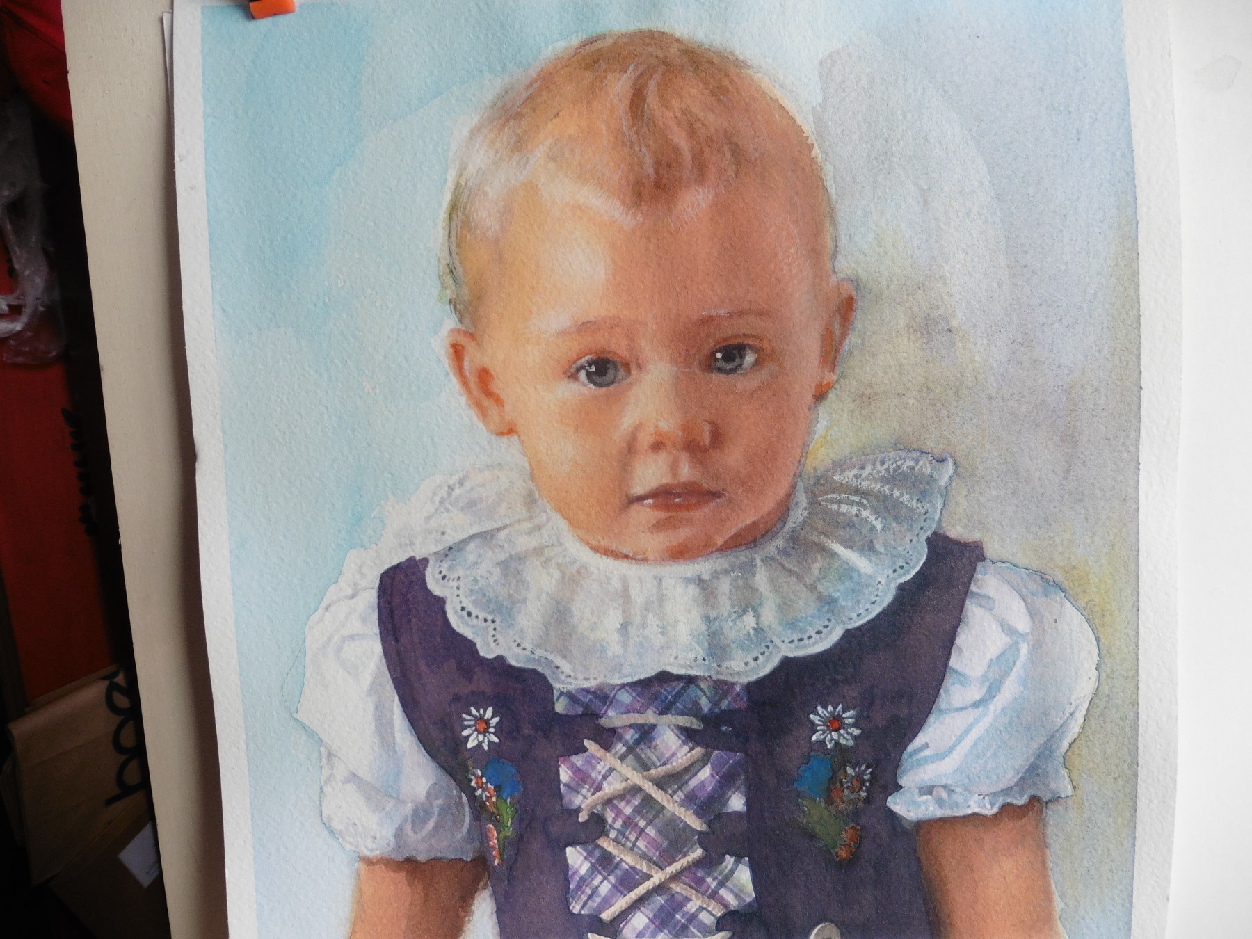 Aquarell "Mia" von Gunter Kaufmann