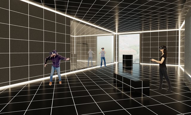 Ein futuristisches "Holodeck" ermöglicht völlig neue Museums-Erlebnisse. | Foto: Atelier Brückner