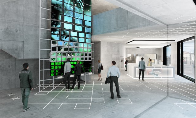 So soll es im Eingangsbereich des Deutschen Museums Nürnberg aussehen. | Foto: Atelier Brückner