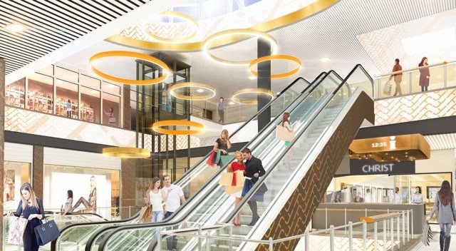Franken-Center Nürnberg: Aufzug und  Rolltreppen. | Foto: ECE Projektmanagement G.m.b.H. & Co. KG