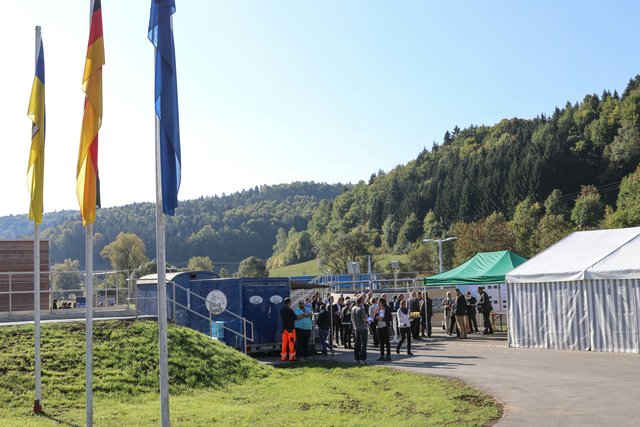 Festakt und Weihe der neuen Kläranlage in Traindorf/Heiligenstadt. | Foto: Nicole Fuchsbauer