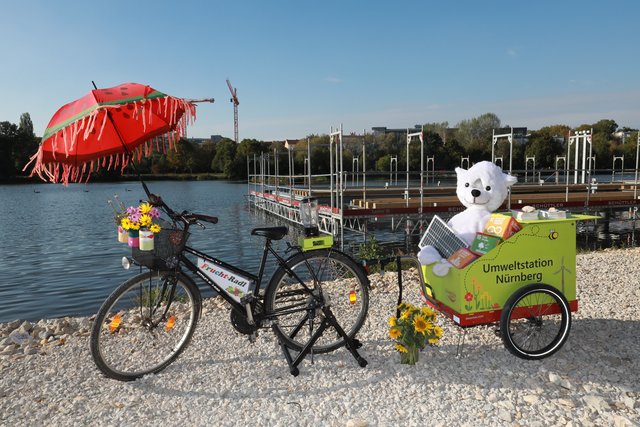 Richtfest für den Neubau der Energie- und Umweltstation auf dem Wöhrder See. | Foto: Udo Dreier