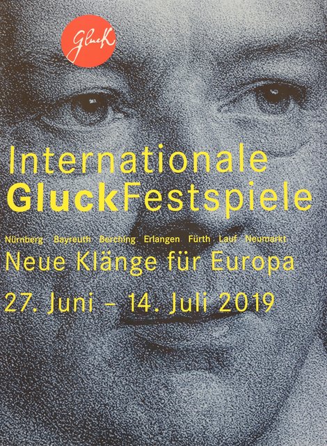 Mit diesem Plakat werben die Veranstalter für die Gluck-Festspiele 2019.