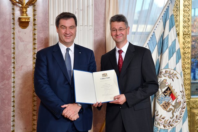 Ministerpräsident Dr. Markus Söder, MdL, und Prof. Dr. Michael Piazolo, MdL, Staatsminister für Unterricht und Kultus. | Foto: Joerg Koch/ Bayerische Staatskanzlei