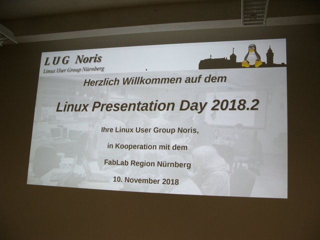 Begrüßung der LUG am Linux Präsentations Tag