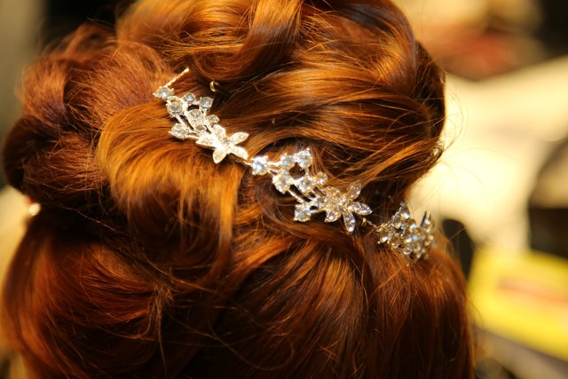 Spektakuläre Frisuren für die Show von KAMM IN - Stylistin Natascia Nicotra. | Foto: Jürgen Friedrich