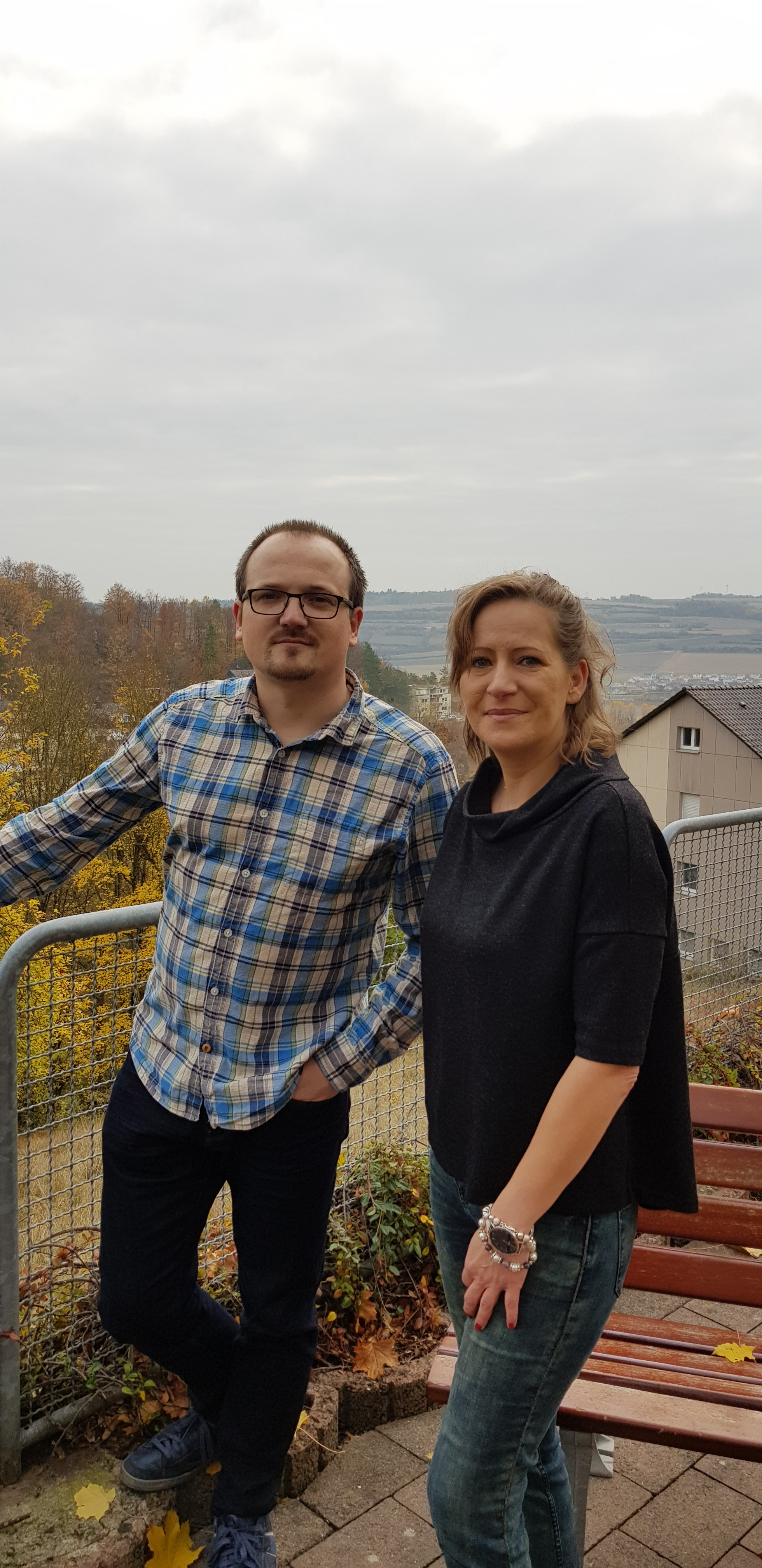 Silke Porath und Sören Prescher haben Freude am gemeinsamen Krimischreiben.