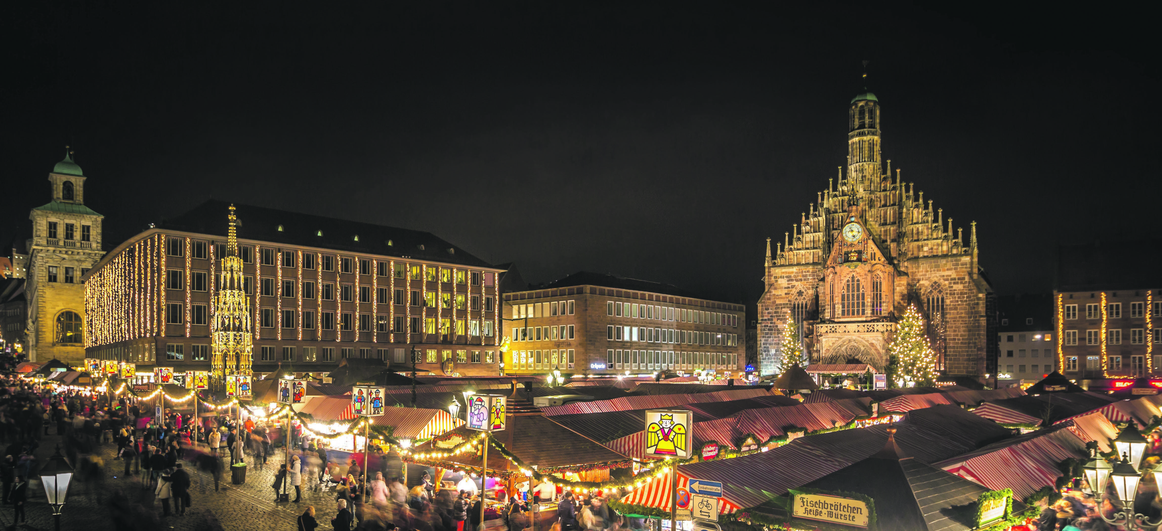 Der Anblick, der gerade wieder um die ganze Welt geht: der Nürnberger Christkindlesmarkt erstrahlt!