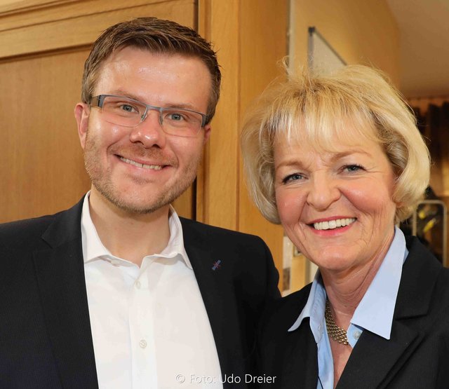 CSU-Stadtratsfraktionschef Marcus König und Stefanie Frieser. | Foto: © Udo Dreier