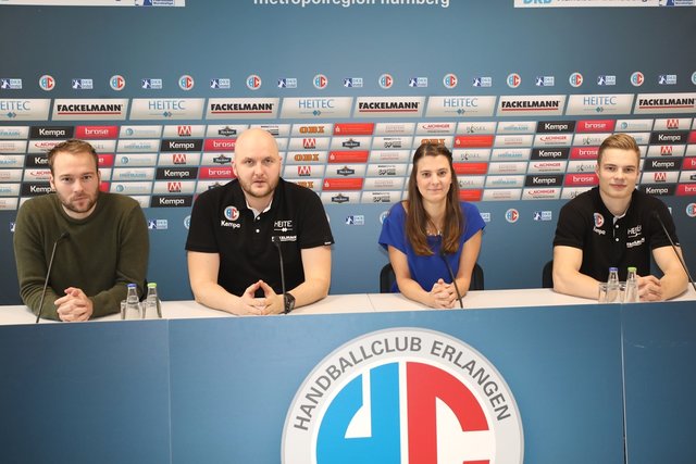 (Foto: HJKrieg, Erlangen): Handball-Bundesliga - HC Erlangen will dritten Sieg in Serie