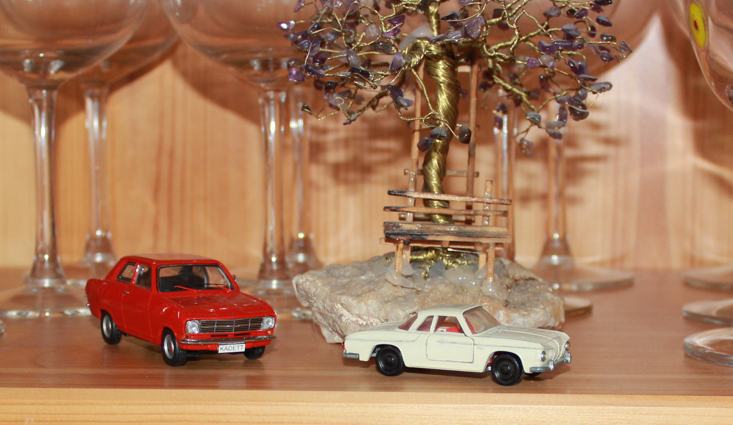Wunscholdtimer parken in der Vitrine