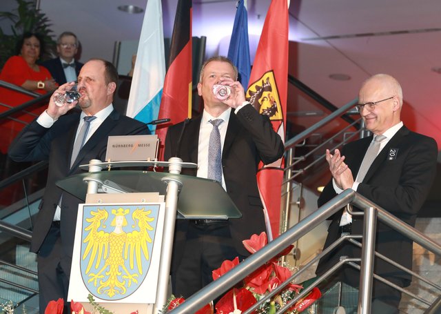 Neujahrsempfang der Stadt Nürnberg mit rund 1.500 Gästen im Foyer des NCC-West der NürnbergMesse. | Foto: Udo Dreier