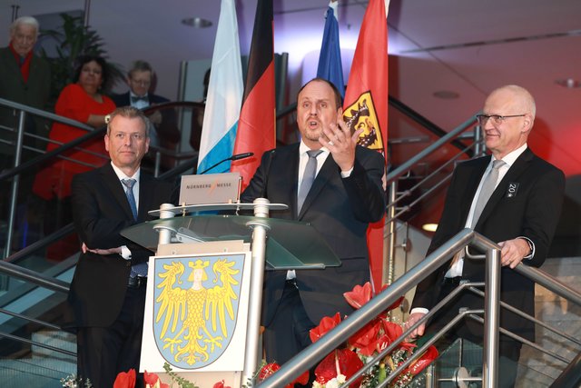 Neujahrsempfang der Stadt Nürnberg mit rund 1.500 Gästen im Foyer des NCC-West der NürnbergMesse. | Foto: Udo Dreier