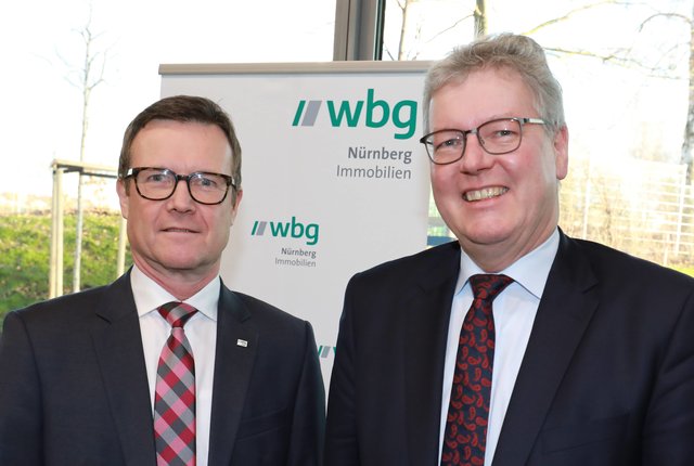 Sponsoren: Geschäftsführers der WBG KOMMUNAL GmbH, Ralf Schekira, und Matthias Everding von Sparkasse Nürnberg Zukunftstiftung (v.l.). | Foto: Udo Dreier