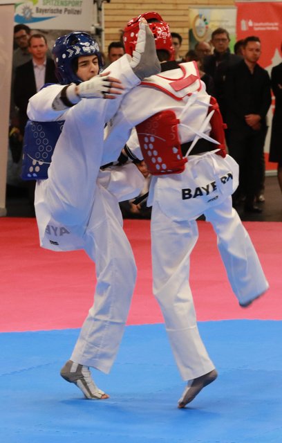 Im Anschluss an den Festakt zeigen einige Taekwondokas unter staunenden Blicken der Ehrengäste ihr Können. | Foto: Udo Dreier