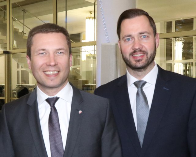 Fürth-Landrat Matthias Dießl (li.) und CSU-MdL Jochen Kohler. | Foto: © John R. Braun