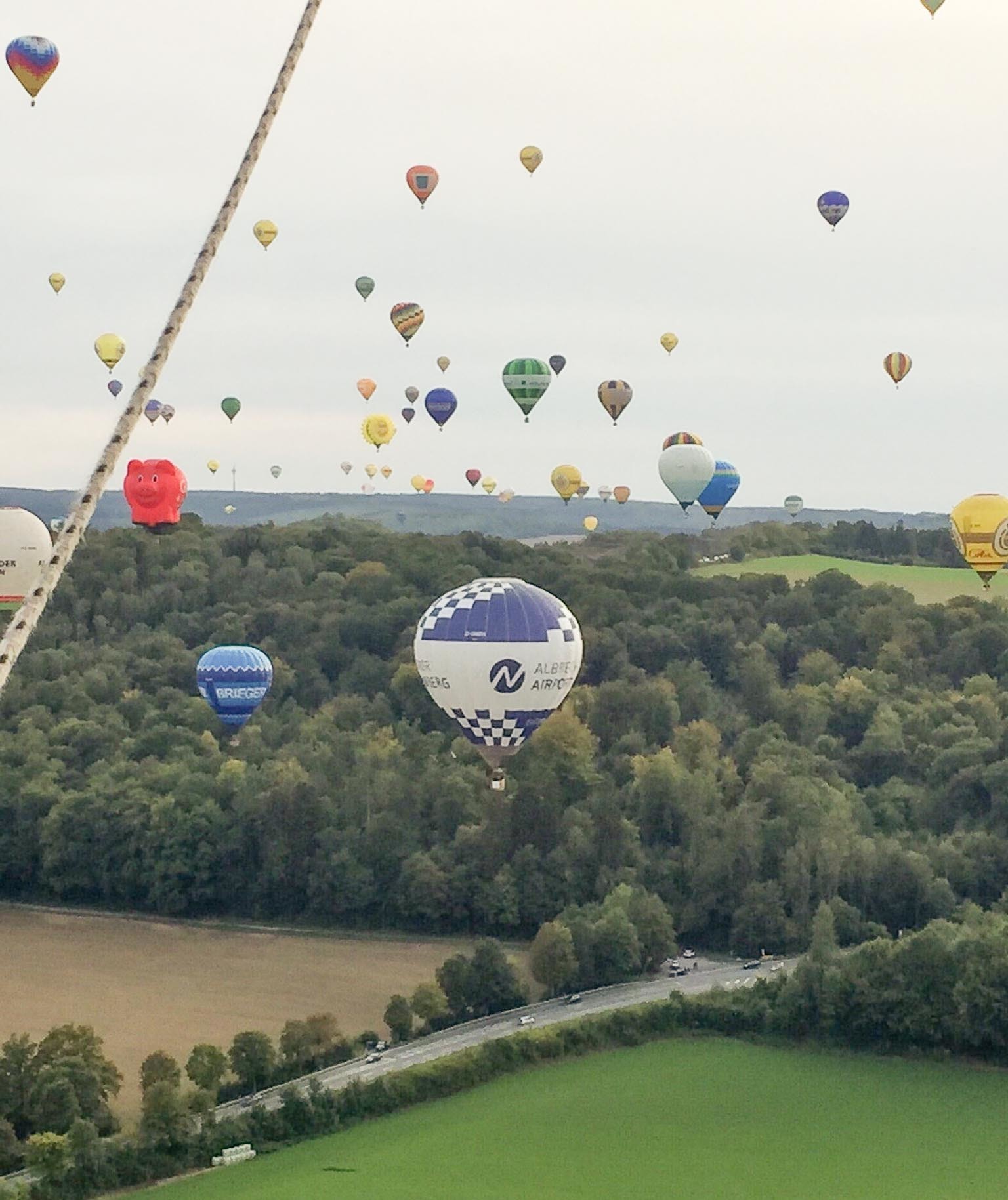 Hoffentlich bei schönem Wetter starten die bunten Ballone zum Frankenballon-Cup.