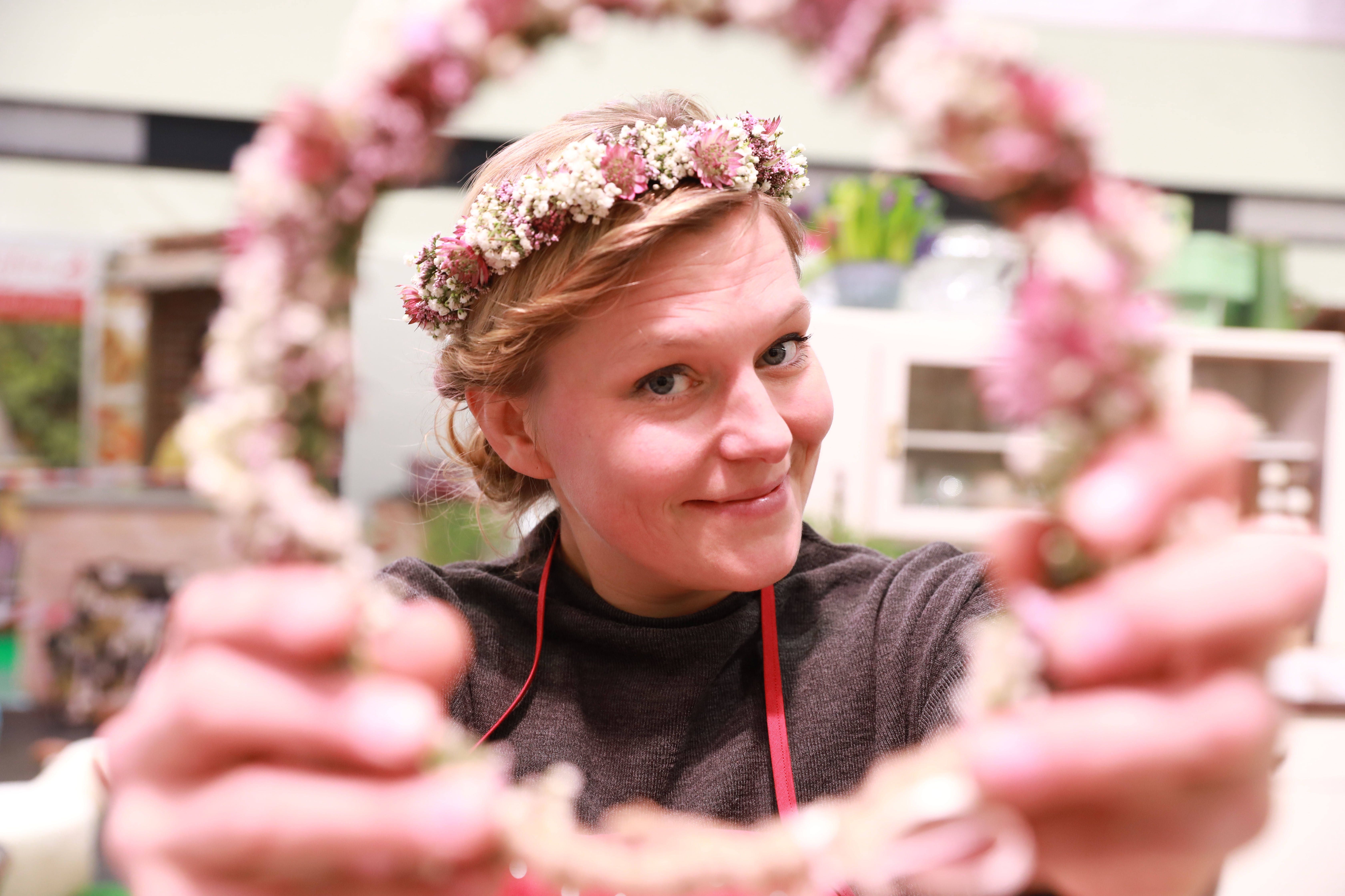 Gartenwelten in Halle 5 mit Carolin Wübbels, Floristenmeisterin.
26.02.2019 - Nürnberg - Messe - Freizeit - Touristik und Garten - ab 27.03.2019 - Pressevorbesichtigung -