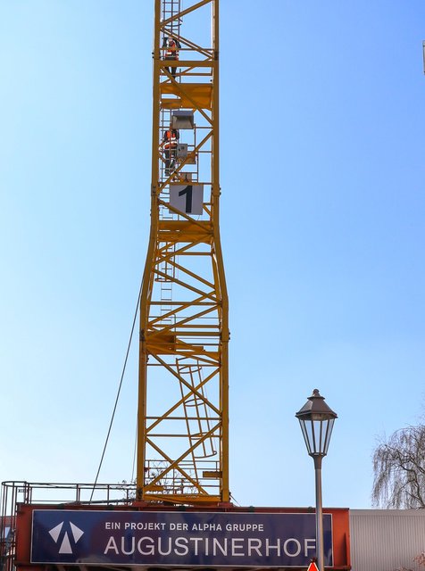 Baustelle Augustinerhof Anfang März 2019. | Foto: Nicole Fuchsbauer