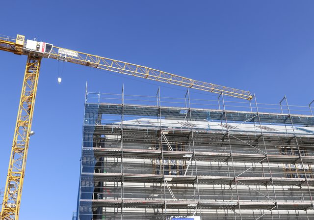 Baustelle Augustinerhof Anfang März 2019. | Foto: Nicole Fuchsbauer