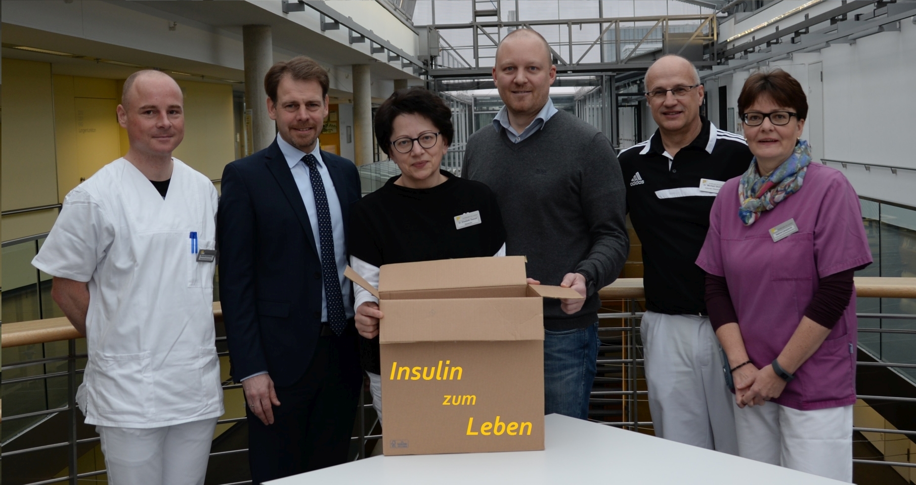 v.l. Dominik Schrenker, Geschäftsführer Sven Oelkers, Dr. Elisabeth Dewald, Andreas Rudl, Dr. Michael Sturm und Sabine Lamprecht.
