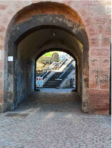 Hübnerstor nördlich der Pegnitz.